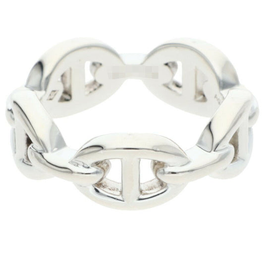 HERMES Chaine d'Ancre Enchainee PM Silver Ring Size ONE SIZE