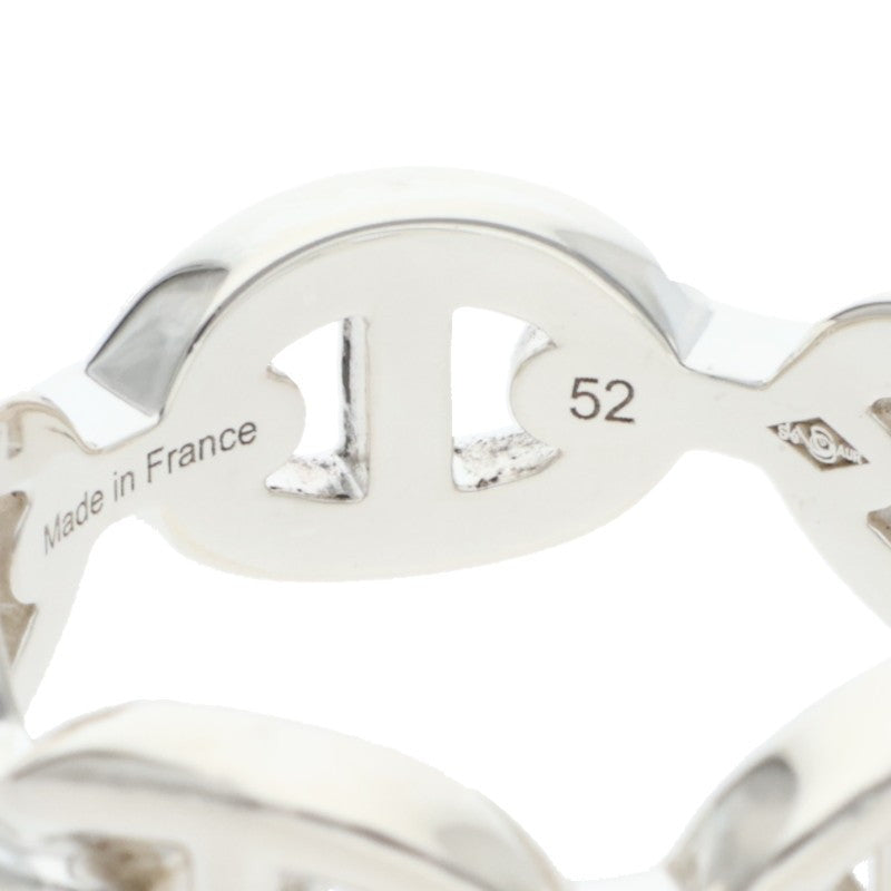 HERMES Chaine d'Ancre Enchainee PM Silver Ring Size ONE SIZE