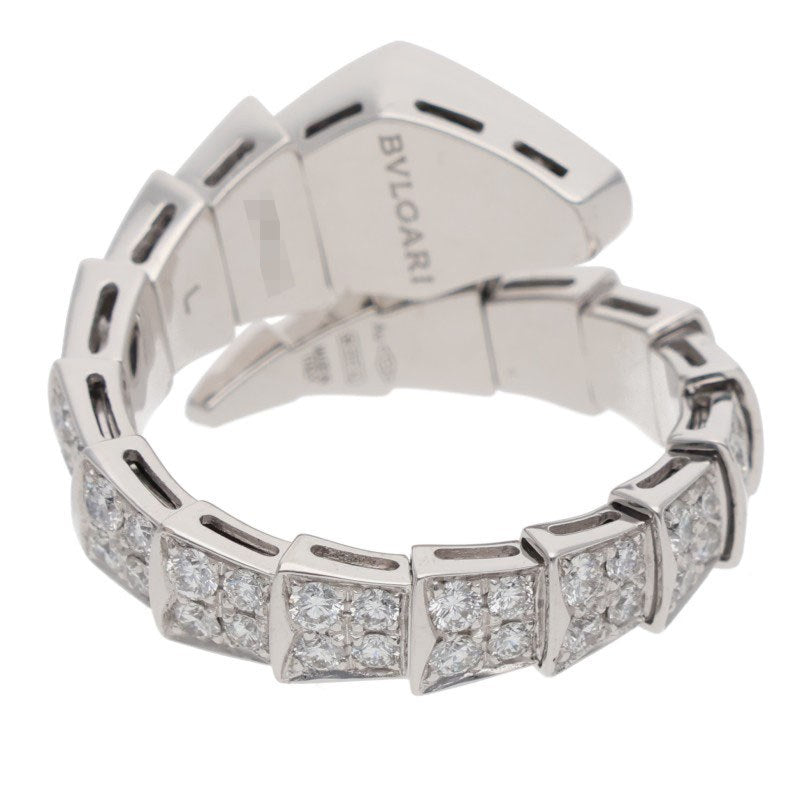 BVLGARI Serpenti Viper Full Pave Diamond Ring Size ONE SIZE