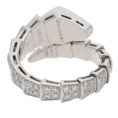 BVLGARI Serpenti Viper Full Pave Diamond Ring Size ONE SIZE