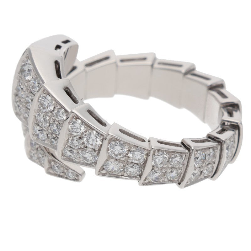 BVLGARI Serpenti Viper Full Pave Diamond Ring Size ONE SIZE