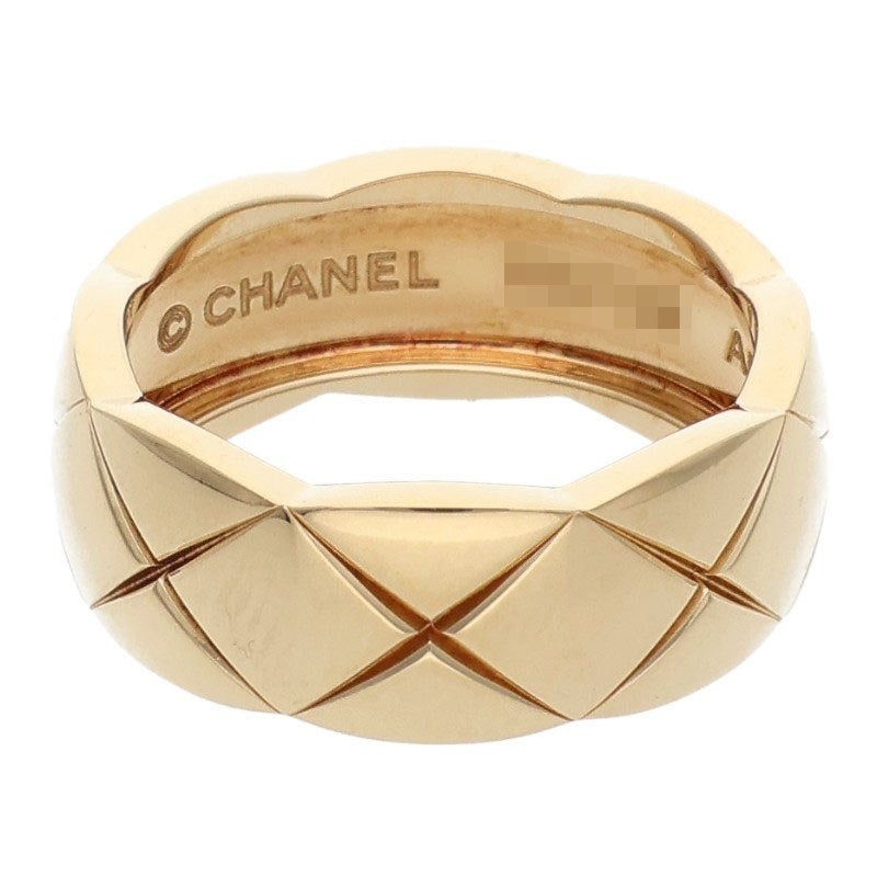 CHANEL Coco Crush K18 Yellow Gold Medium Ring Size ONE SIZE