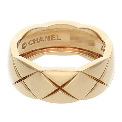 CHANEL Coco Crush K18 Yellow Gold Medium Ring Size ONE SIZE