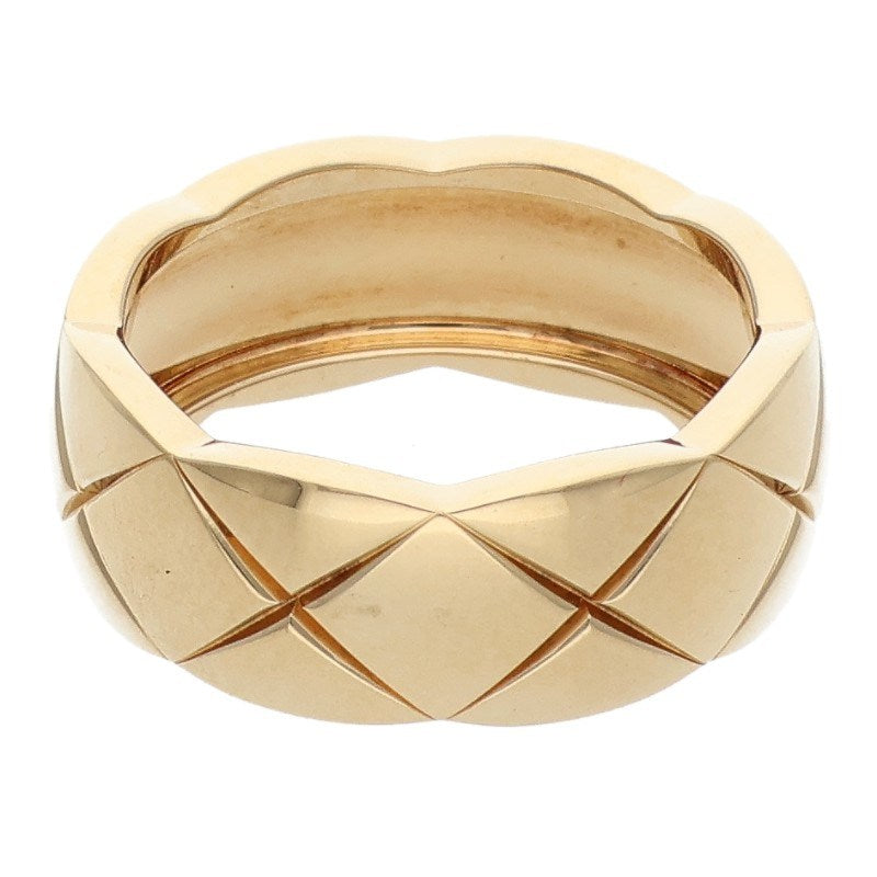 CHANEL Coco Crush K18 Yellow Gold Medium Ring Size ONE SIZE