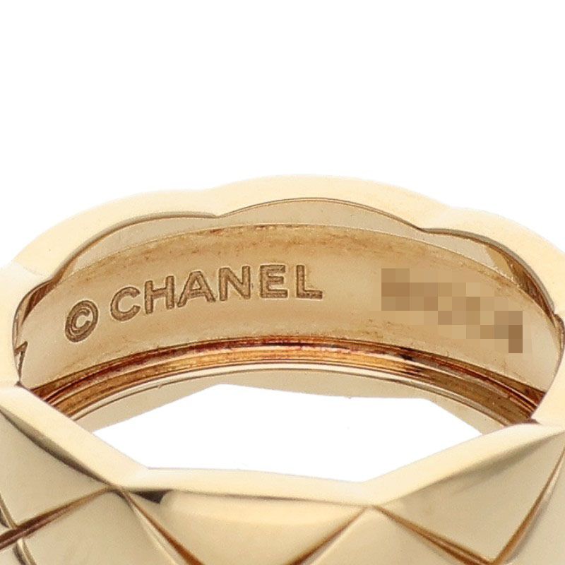 CHANEL Coco Crush K18 Yellow Gold Medium Ring Size ONE SIZE