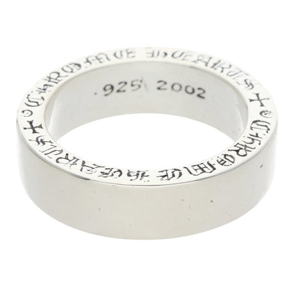 Chrome Hearts 6mm Spacer Plain Silver Ring Size US 7.5