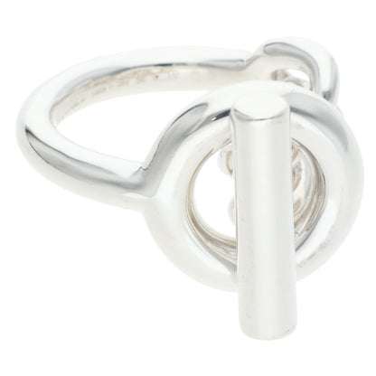 HERMES Croisette Silver Ring Size ONE SIZE