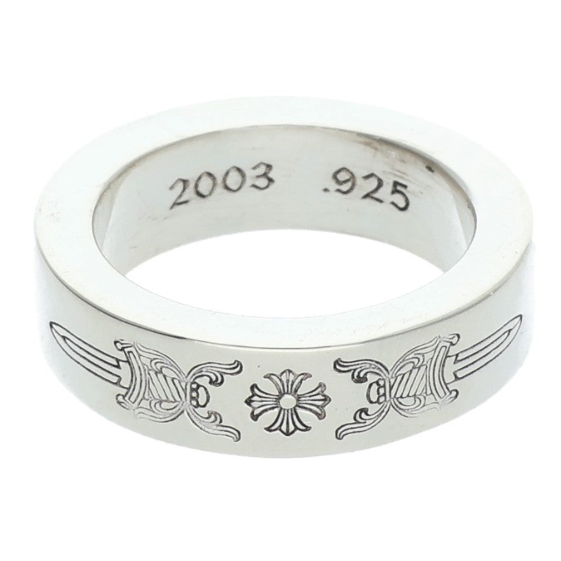 Chrome Hearts 6mm SPACER DAGGER Silver Ring Size US 5.5