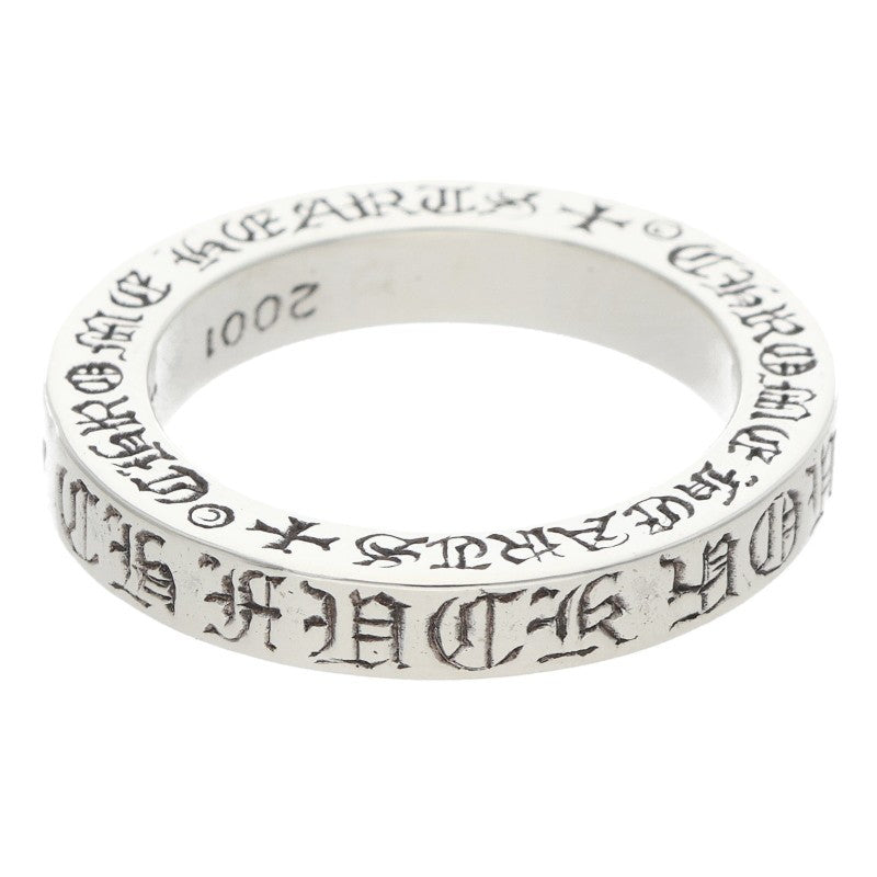 Chrome Hearts 3mm SPACER FUCKYOU Silver Ring Size ONE SIZE