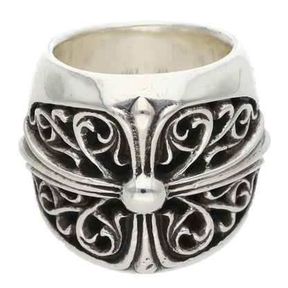 Chrome Hearts CLASSIC OVAL Cross Silver Ring Size ONE SIZE