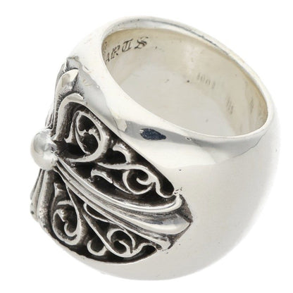 Chrome Hearts CLASSIC OVAL Cross Silver Ring Size ONE SIZE