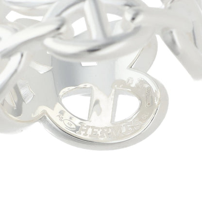 HERMES Chaine d'Ancre Enchainee GM Silver Ring Size ONE SIZE