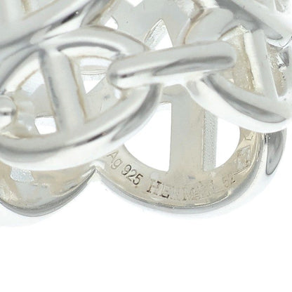 HERMES Chaine d'Ancre Enchainee GM Silver Ring Size ONE SIZE