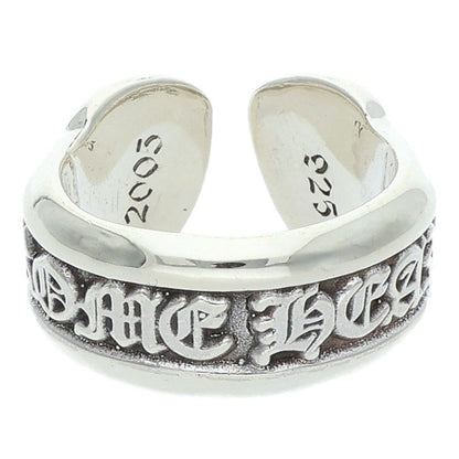 Chrome Hearts Small Scroll Label Silver Ring Size ONE SIZE