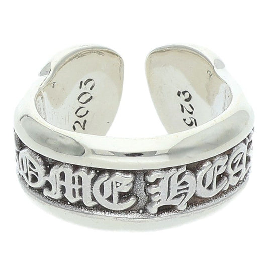 Chrome Hearts Small Scroll Label Silver Ring Size ONE SIZE