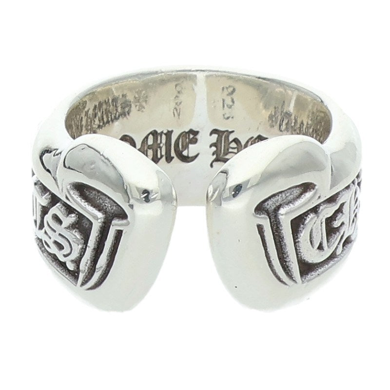 Chrome Hearts Small Scroll Label Silver Ring Size ONE SIZE
