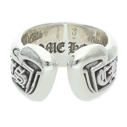 Chrome Hearts Small Scroll Label Silver Ring Size ONE SIZE