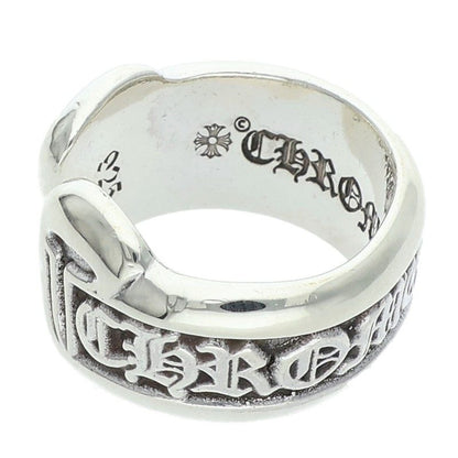 Chrome Hearts Small Scroll Label Silver Ring Size ONE SIZE