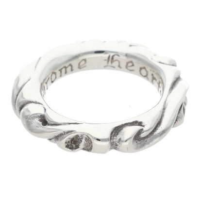 Chrome Hearts Scroll Band Silver Ring Size US 4