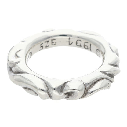 Chrome Hearts Scroll Band Silver Ring Size US 4
