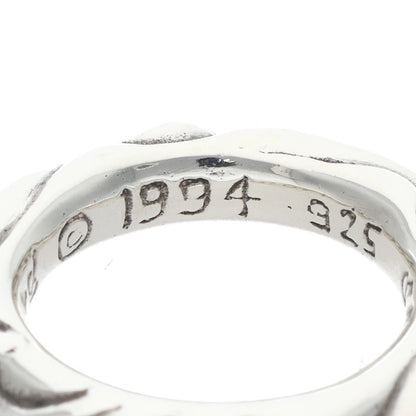 Chrome Hearts Scroll Band Silver Ring Size US 4