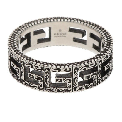 GUCCI 925 Square G Ring Size 17