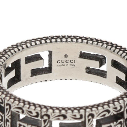 GUCCI 925 Square G Ring Size 17