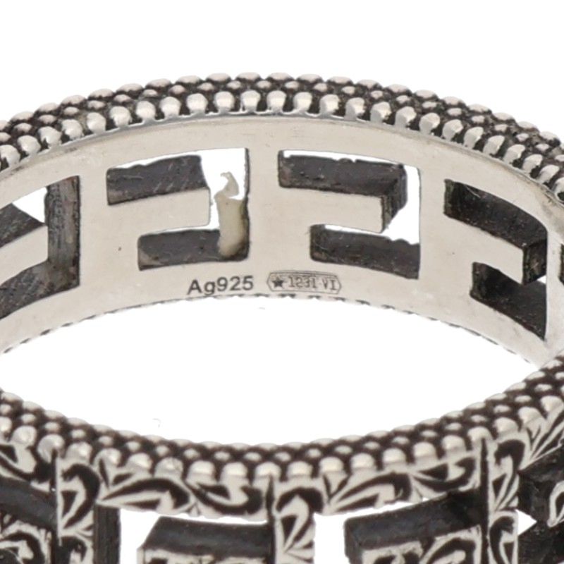 GUCCI 925 Square G Ring Size 17