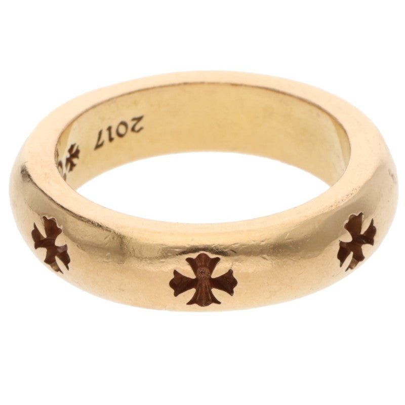 Chrome Hearts 22K Negative CH Plus Gold Ring Size JP 14