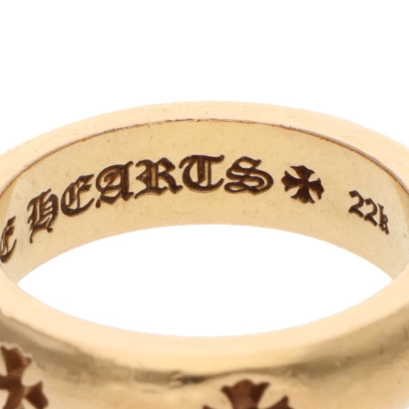Chrome Hearts 22K Negative CH Plus Gold Ring Size JP 14