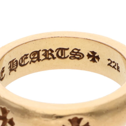Chrome Hearts 22K Negative CH Plus Gold Ring Size JP 14