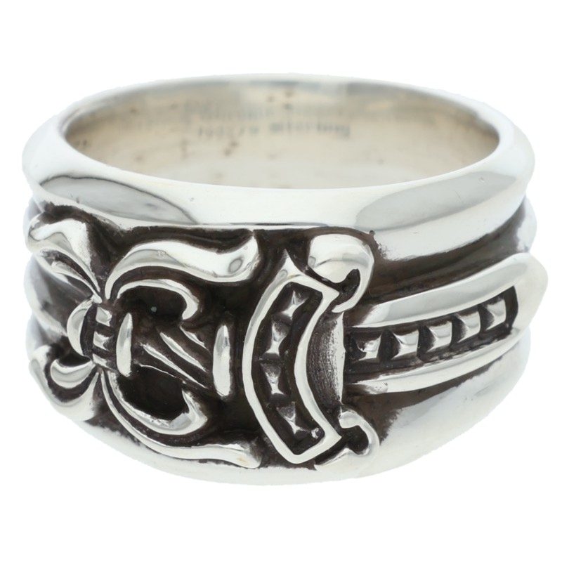 Chrome Hearts Dagger Sterling Silver Ring Size US 8.5