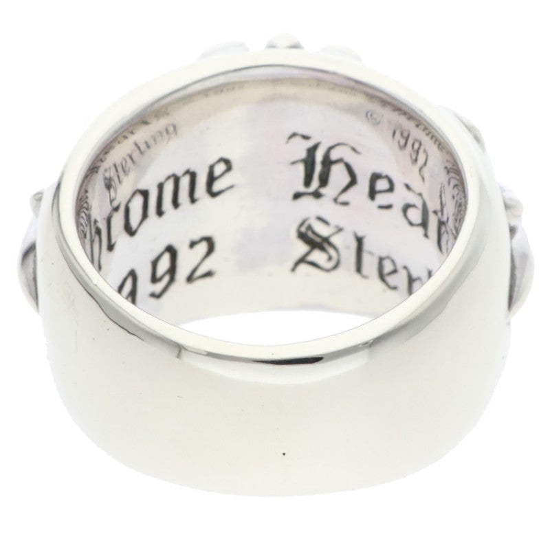 Chrome Hearts Floral Cross Silver Ring Size US 4.5