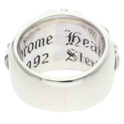 Chrome Hearts Floral Cross Silver Ring Size US 4.5