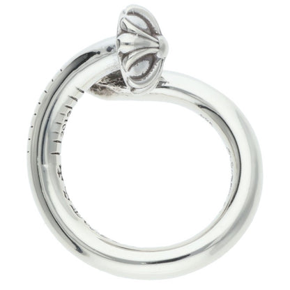 Chrome Hearts Nail Crossball Silver Ring Size US 4