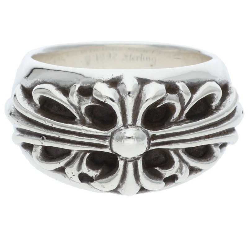 Chrome Hearts Floral Cross Silver Ring Size ONE SIZE