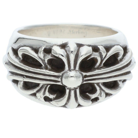 Chrome Hearts Floral Cross Silver Ring Size ONE SIZE