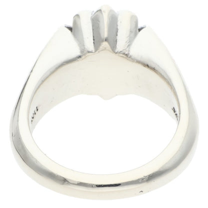 Chrome Hearts Small Cutout Plus Silver Ring Size US 6.5