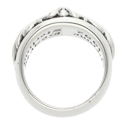 Chrome Hearts Floral Cross Silver Ring Size ONE SIZE