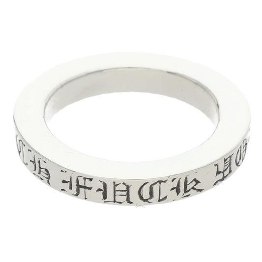 Chrome Hearts 3mm Spacer Fuck You Silver Ring Size ONE SIZE
