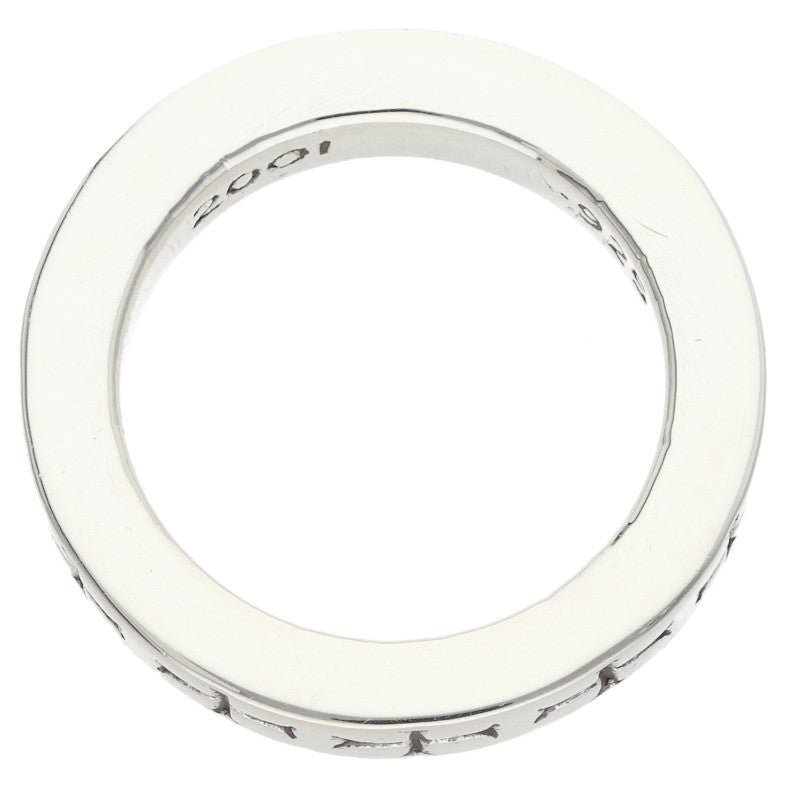Chrome Hearts 3mm Spacer Fuck You Silver Ring Size US 5