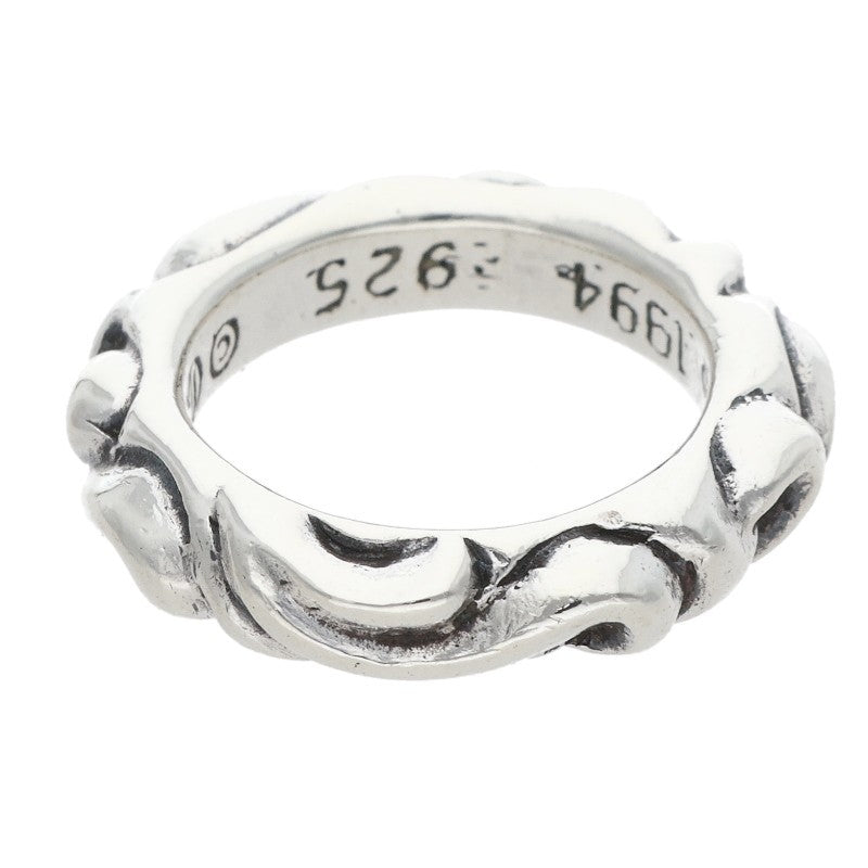 Chrome Hearts Scroll Band Silver Ring Size US 3