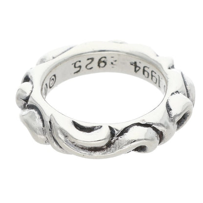 Chrome Hearts Scroll Band Silver Ring Size US 3