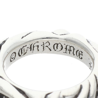 Chrome Hearts Scroll Band Silver Ring Size US 3