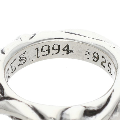 Chrome Hearts Scroll Band Silver Ring Size US 3