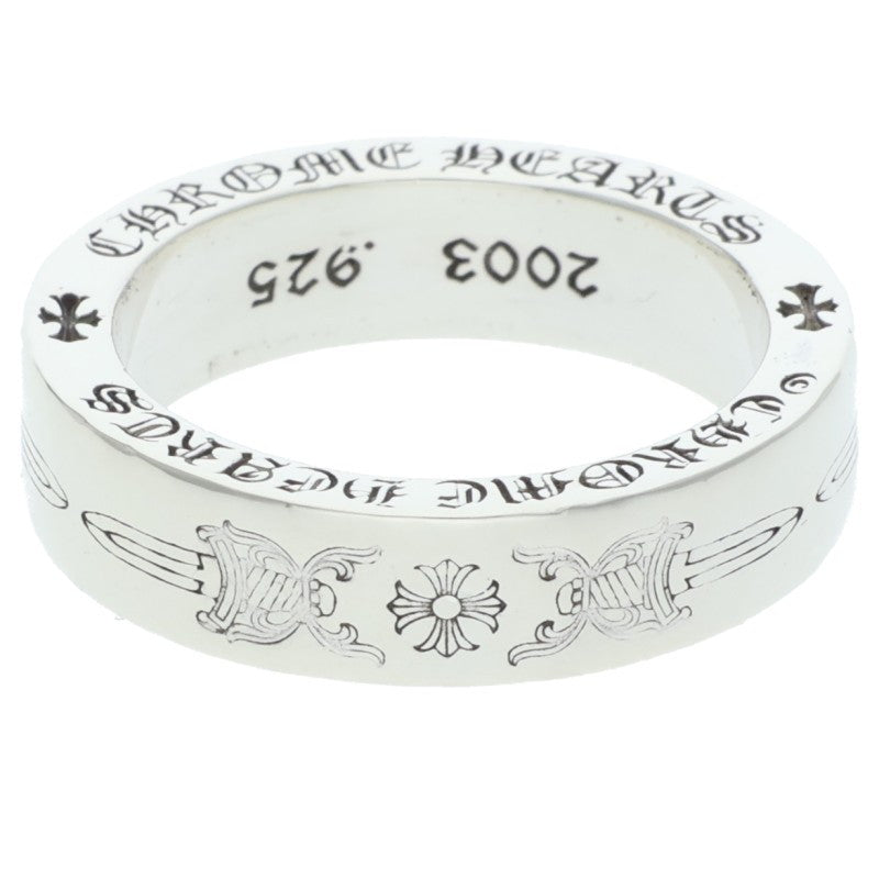 Chrome Hearts 6mm Spacer Dagger Silver Ring Size ONE SIZE