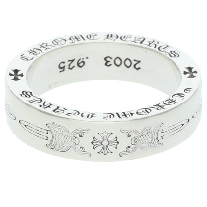 Chrome Hearts 6mm Spacer Dagger Silver Ring Size ONE SIZE