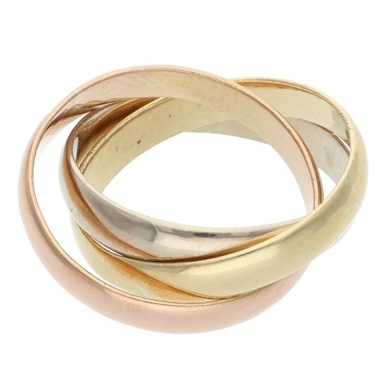 Cartier Trinity K18 Tri-Color Ring Size ONE SIZE