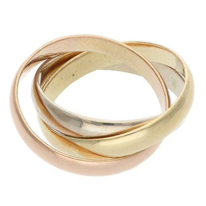 Cartier Trinity K18 Tri-Color Ring Size ONE SIZE