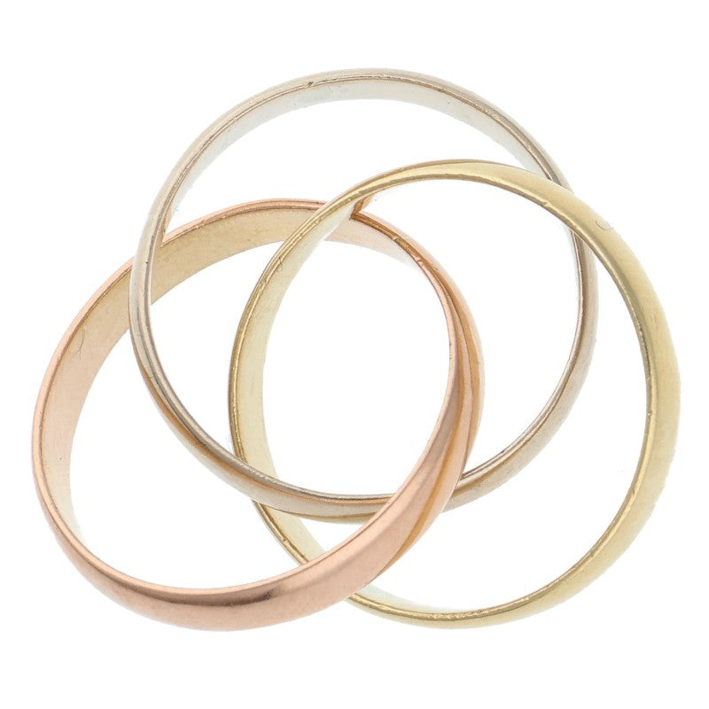 Cartier Trinity K18 Tri-Color Ring Size ONE SIZE